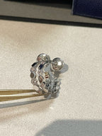 CHAUMET Hollow Design Four-Leaf Clover Flower Shape Earrings