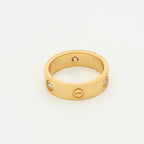 CARTIER LOVE RING 5.5MM 3 DIAMONDS PINK GOLD