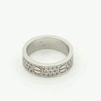 CARTIER LOVE RING 5.5MM DIAMONDS PAVED