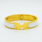 HERMES H WHITE BRACELET