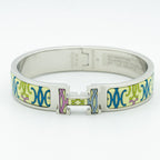 HERMES H BRACELET BEIGE MULTICOLOR