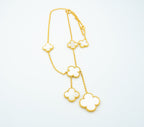 VCA CLOVER MOTHER OF PEARL NECKLACE 6 MOTIF