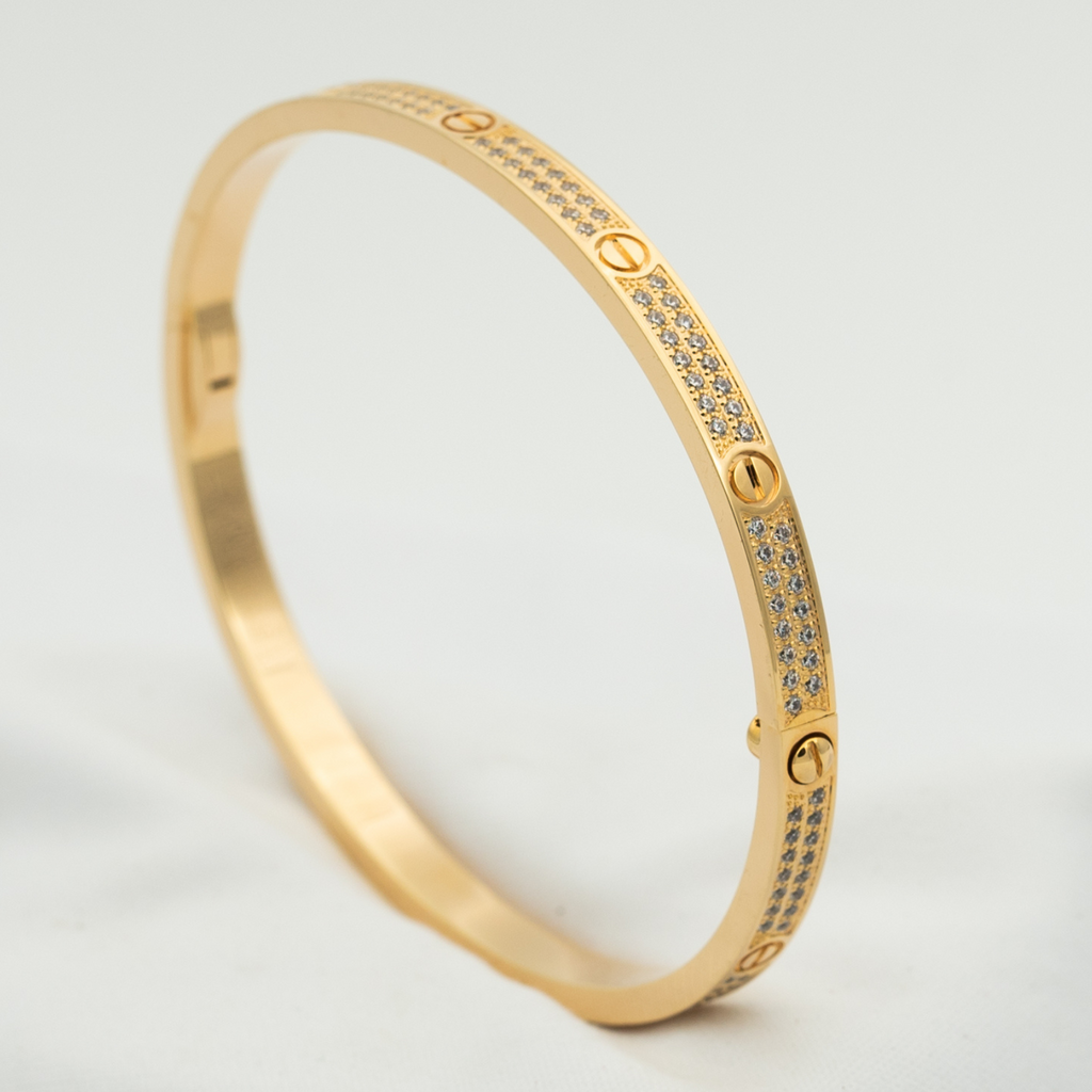 CARTIER LOVE BRACELET 3.65MM DIAMOND-PAVED