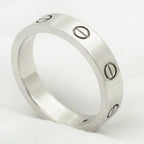 CARTIER LOVE RING 4MM 1 DIAMOND SILVER