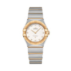 OMEGA Constellation Quartz Yellow Gold and Steel 28mm - White on Bracelet