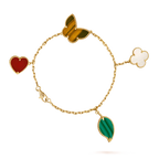 VCA LUCKY SPRING 5 MOTIF GOLD BRACELET