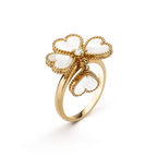 VCA SWEET CLOVER WHITE MOP RING