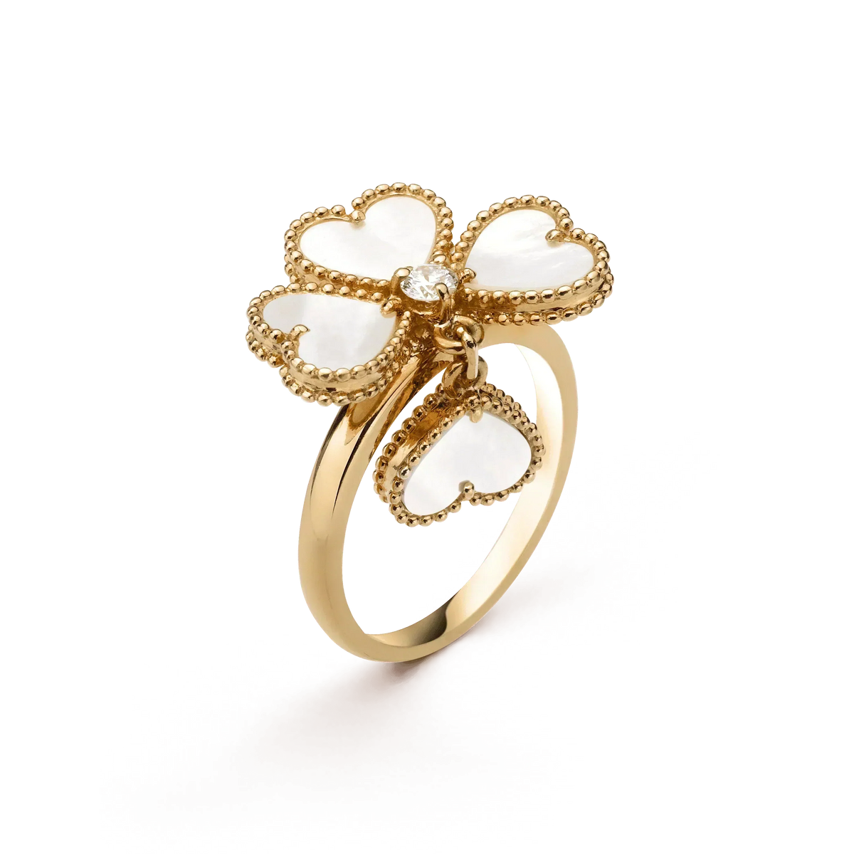 VCA SWEET CLOVER WHITE MOP RING
