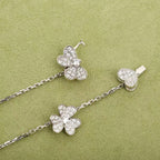 VCA FRIVOLE SILVER 9 FLOWERS NECKLACE