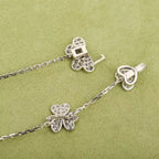 VCA FRIVOLE SILVER 9 FLOWERS NECKLACE