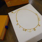 LOUIS VUITTON BLOOMING SUPPLE NECKLACE BRASS