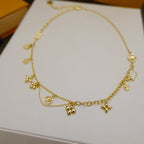 LOUIS VUITTON BLOOMING SUPPLE NECKLACE BRASS