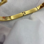 HERMES CLASSIC HM CLIC WHITE 8MM ENAMEL BRACELET