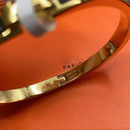 HERMES CLASSIC HM CLIC BLACK 8MM ENAMEL BRACELET