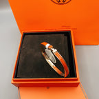 HERMES CLASSIC HM CLIC RED 8MM ENAMEL BRACELET