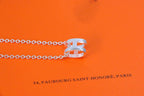 HERMES HM NECKLACE H LETTER OVAL SERIES