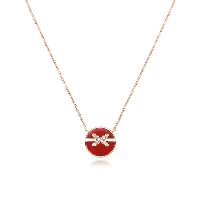 CHAUMET JEUX DE ROSE GOLD DIAMOND NECKLACE