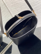 ysl-le-37-in-black-shiny-leather-20-x-25-x-16-cm Shoulder
