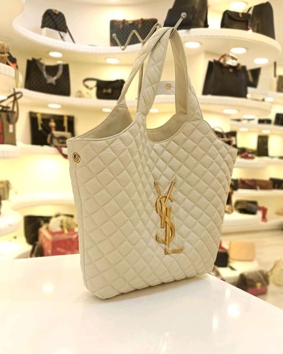 saint-laurent-icare-extra-large-embellished-quilted-leather-tote-handbag Tote