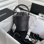 chanel-2020-tweed-soul-bucket-bag-black-copy Crossbody
