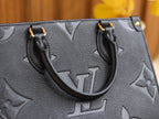 louis-vuitton-ebene-monogram-leather-bag Handle