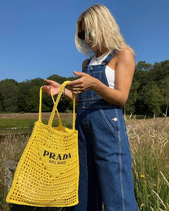 prada-womens-natural-crochet-tote-bag-yellow Tote