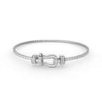 FRED FORCE HORSESHOE DIAMOND TENNIS BRACELET