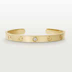 CARTIER LOVE BRACELET 6.1MM 1 DIAMOND OPEN CUFF