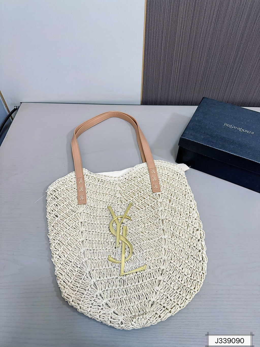ysl-saint-laurent-vacation-casual-raffia-woven-tote-bag-35x32cm Tote