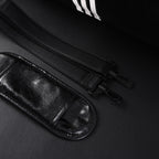 balenciaga-x-adidas-large-duffel-travel-bag-black-green-with-trefoil-logo-and-triple-stripes Handle