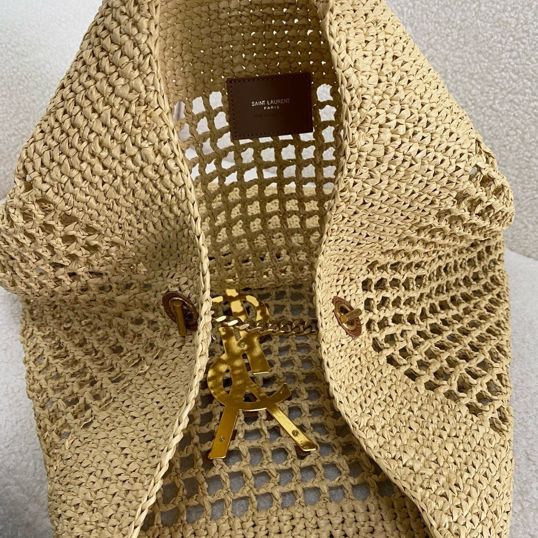 saint-laurent-ysl-raffia-icare-tote-bag Tote