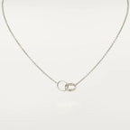 CARTIER LOVE NECKLACE PINK GOLD AND SILVER