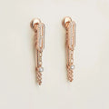 HERMES CHAINE CHAOS DIAMOND DROP EARRINGS