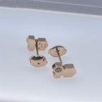 CHAUMET BEE LOVE PINK GOLD DIAMOND EARRINGS