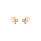 CHAUMET BEE LOVE PINK GOLD DIAMOND EARRINGS