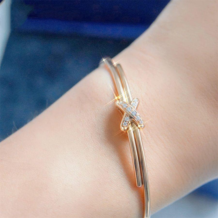 CHAUMET JEUX DE BRACELET PINK GOLD DIAMONDS