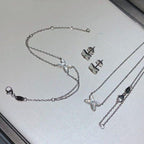 CHAUMET JEUX BRACELET WHITE MOP SILVER 1 DIAMOND