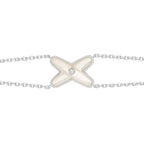 CHAUMET JEUX BRACELET WHITE MOP SILVER 1 DIAMOND
