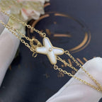 CHAUMET JEUX BRACELET WHITE MOP GOLD 1 DIAMOND