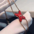 CHAUMET JEUX BRACELET CARNELIAN PINK GOLD 1 DIAMOND