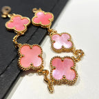 VCA CLOVER 5 MOTIFS PINK MOP BRACELET COLLECTION