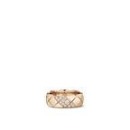 Chanel Coco Crush Ring Quilted Motif Middle Diamonds