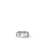 Chanel Coco Crush Ring Quilted Motif Wide