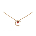 Chanel Coco Necklace Ruby Beige Gold