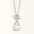 HERMES POP H PEDANT SILVER NECKLACE