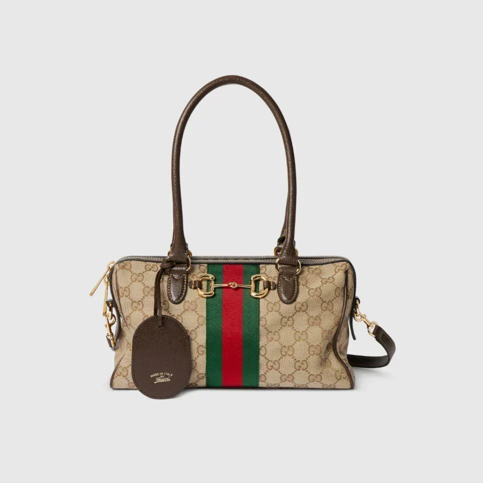 gucci-gg-canvas-boston-bag-beige Shoulder
