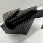 ysl-long-wallet-black-leather-gold-tone-10769-19cm Handle