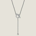 HERMES FINESSE SILVER DIAMOND NECKLACE