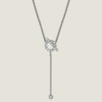 HERMES FINESSE SILVER DIAMOND NECKLACE