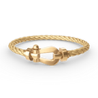 FRED FORCE LARGE HORSESHOE NO DIAMOND BRACELET GOLD